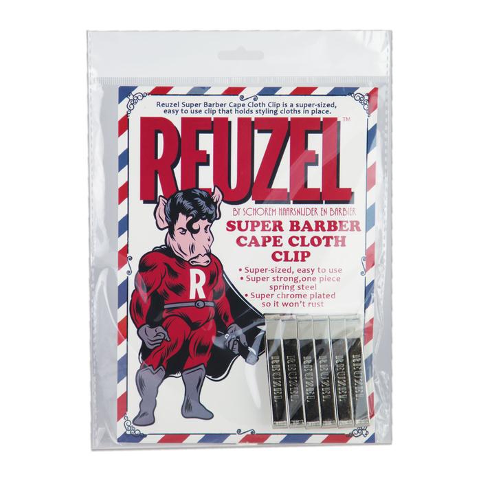 Reuzel Xtras: Super Barber Cape Cloth Clip - 6 pk
