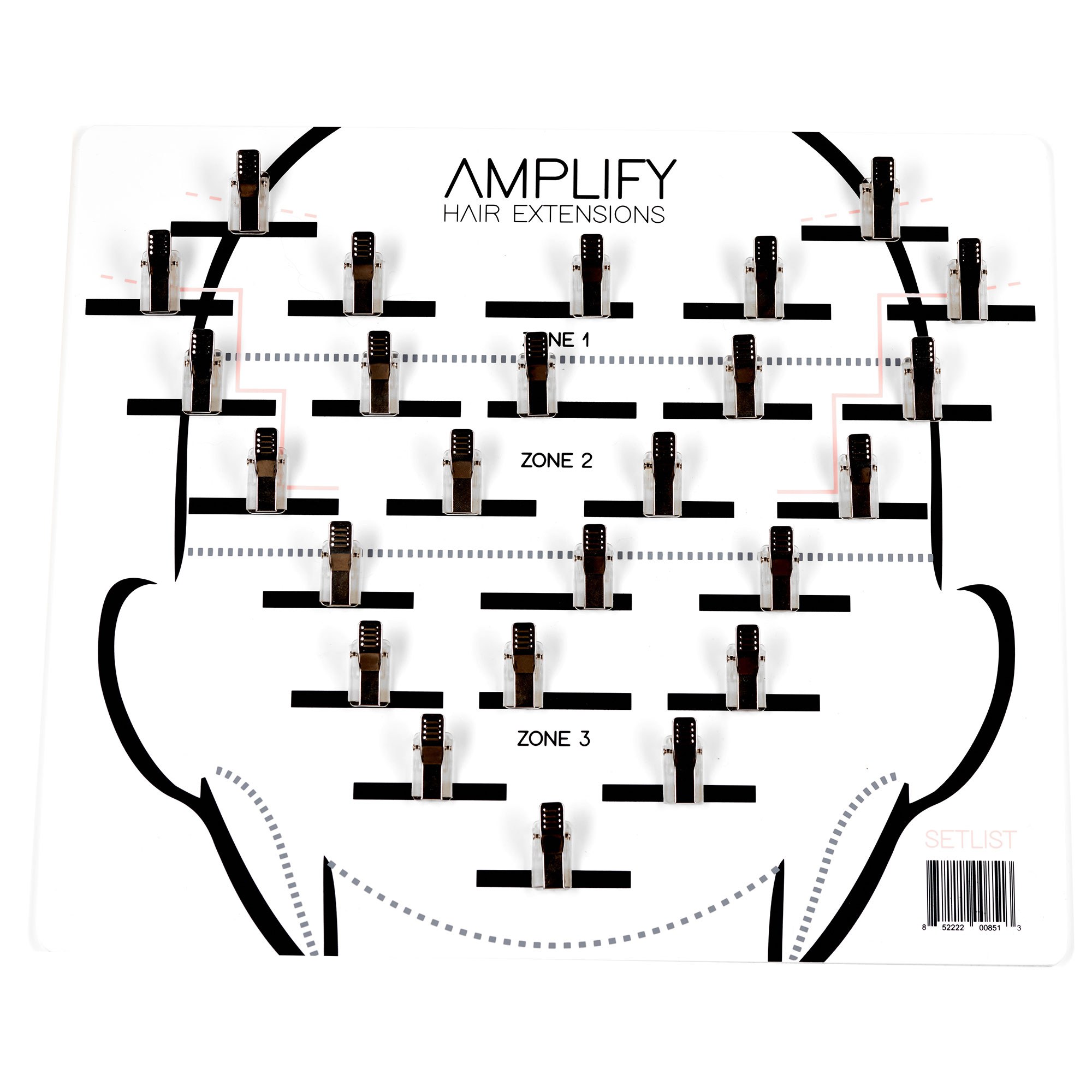 AMPLIFY TOOLS & SUPPLIES: SetList EasiHair Hair Placement Board
