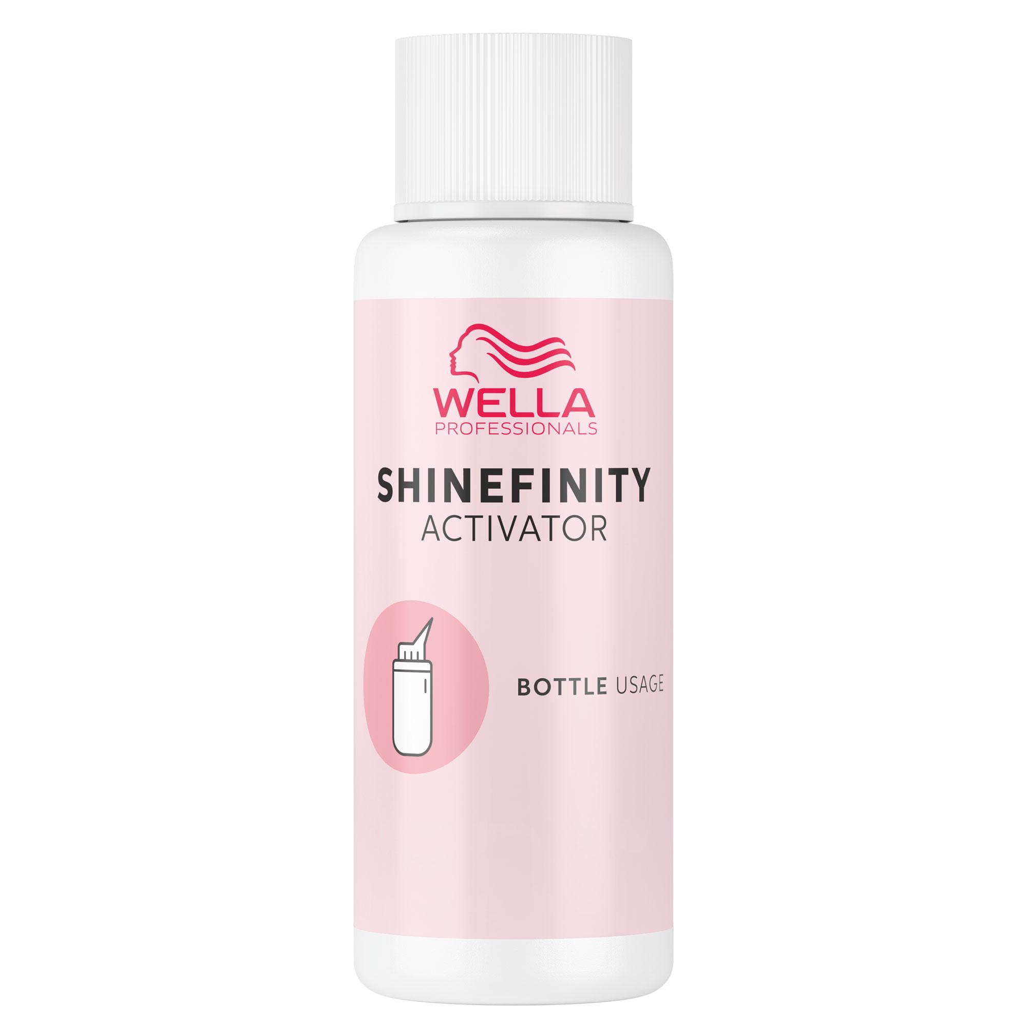 Wella Shinefinity Color Glaze Activator 2% - Bottle Usage