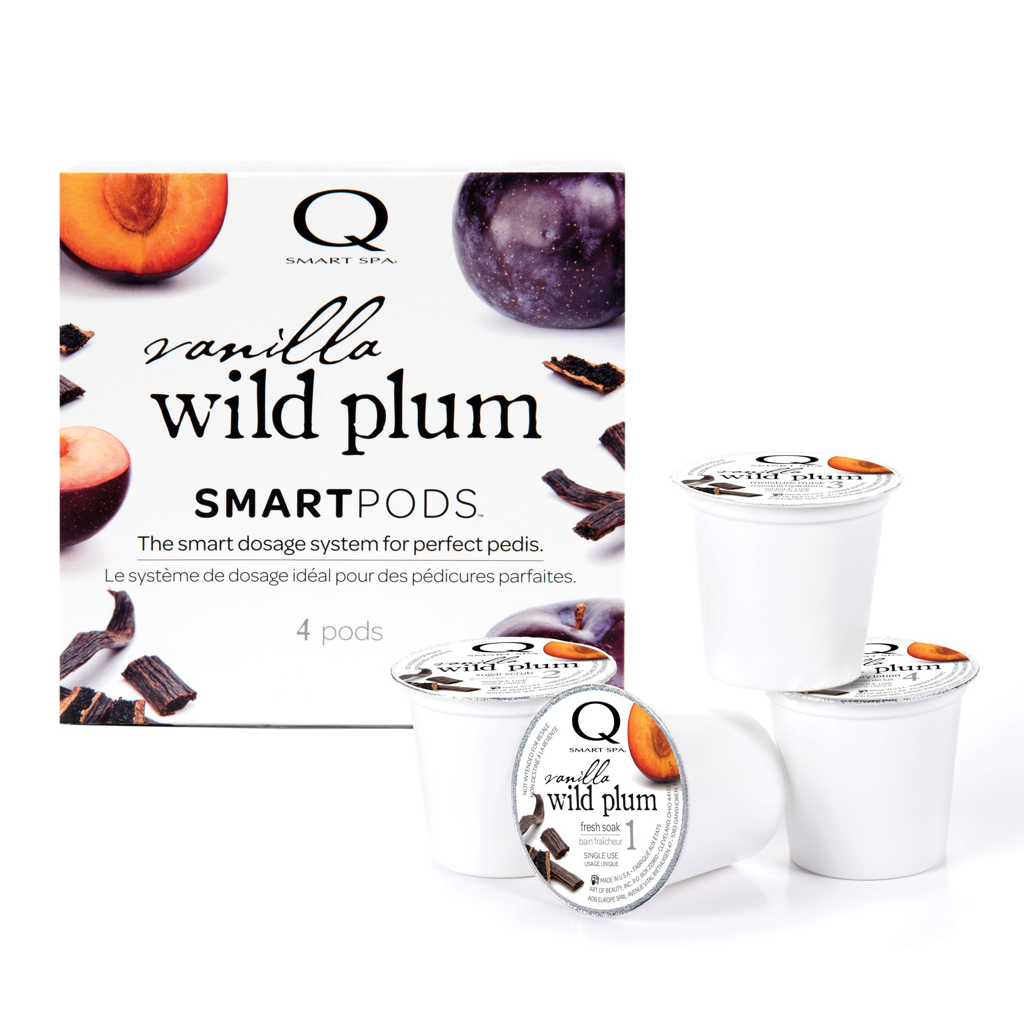 Qtica Smart Spa - Vanilla Wild Plum 4 Step Smart Pods