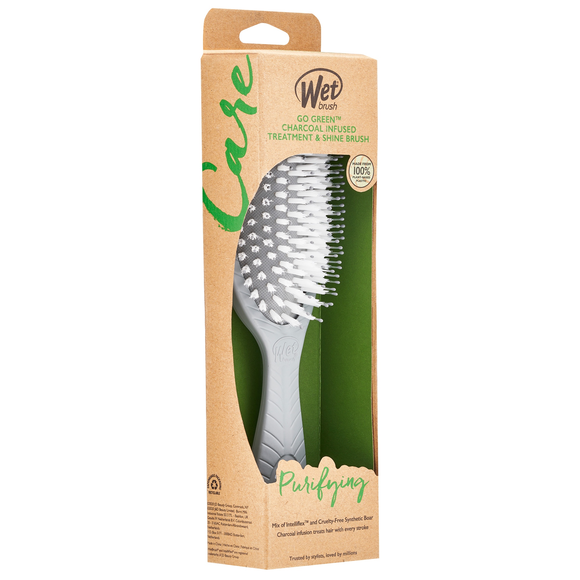 Wet Brush Go Green Treatment & Shine - Infused for Impurities - Charcoal -  1 item