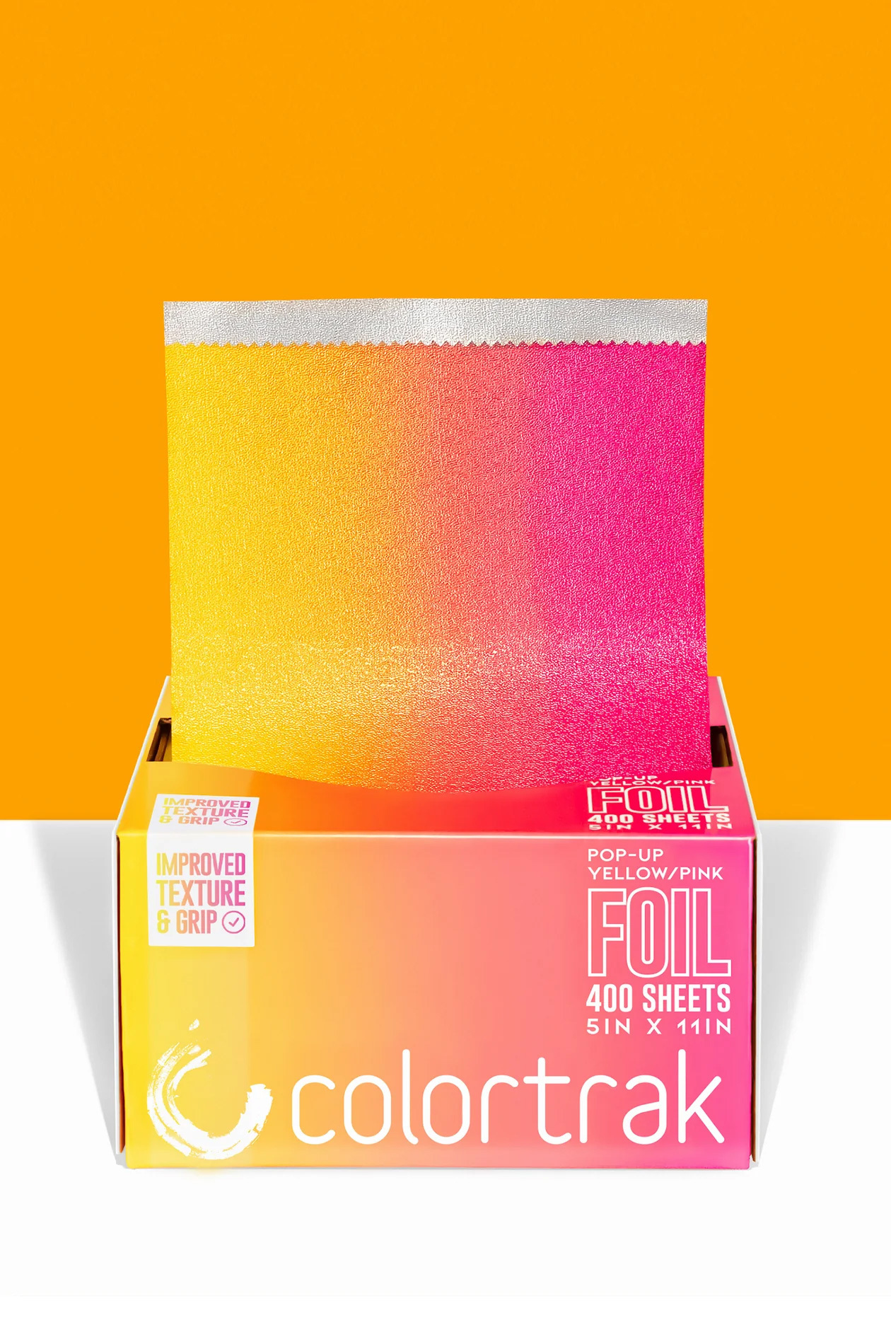 Colortrak Foil: Pop Up Foil Sheets - Gradient Yellow/Pink, 5" x 11" 400 ct