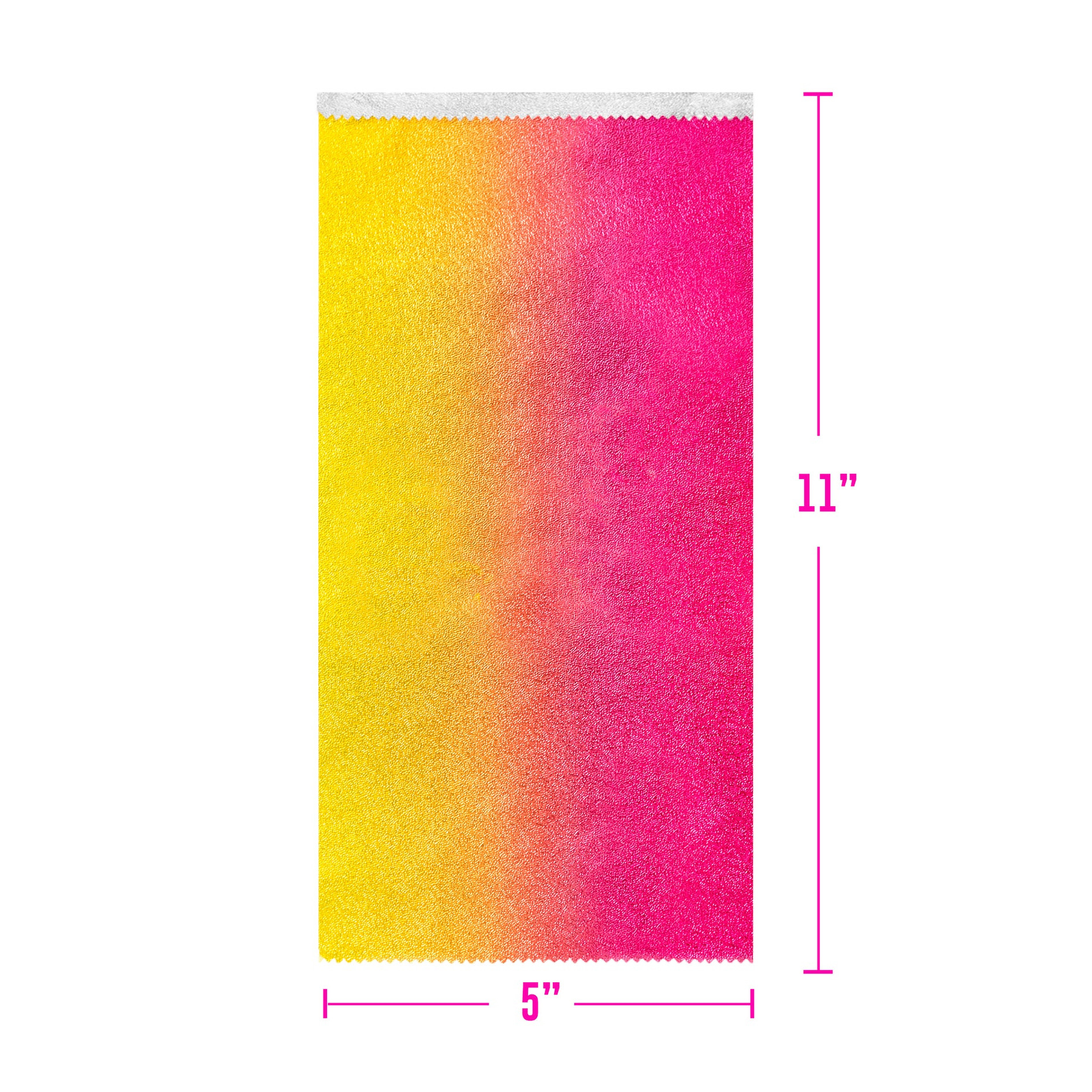 Colortrak Foil: Pop Up Foil Sheets - Gradient Yellow/Pink, 5" x 11" 400 ct