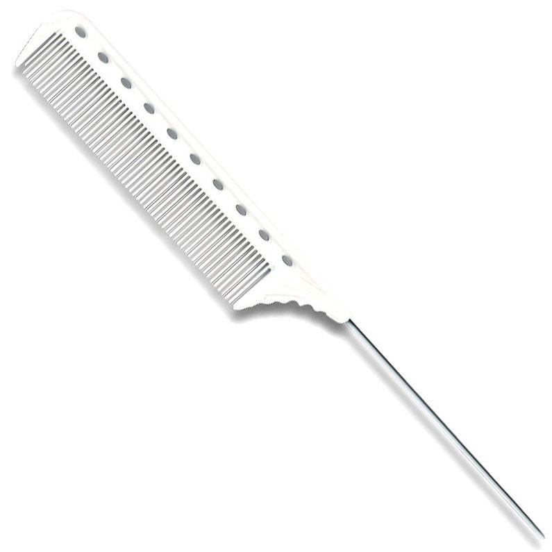 YS Park Pin Tail 9.8" Extra Long - Carbon - White and Super Stainless Steel