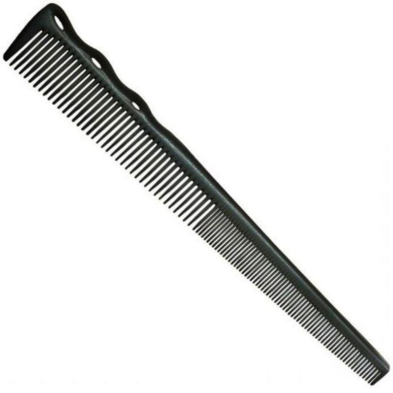 YS Park Barbering Comb, Carbon 7.4" - Black