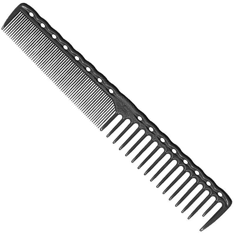 YS Park Barbering Comb, Carbon 7.3" - Black