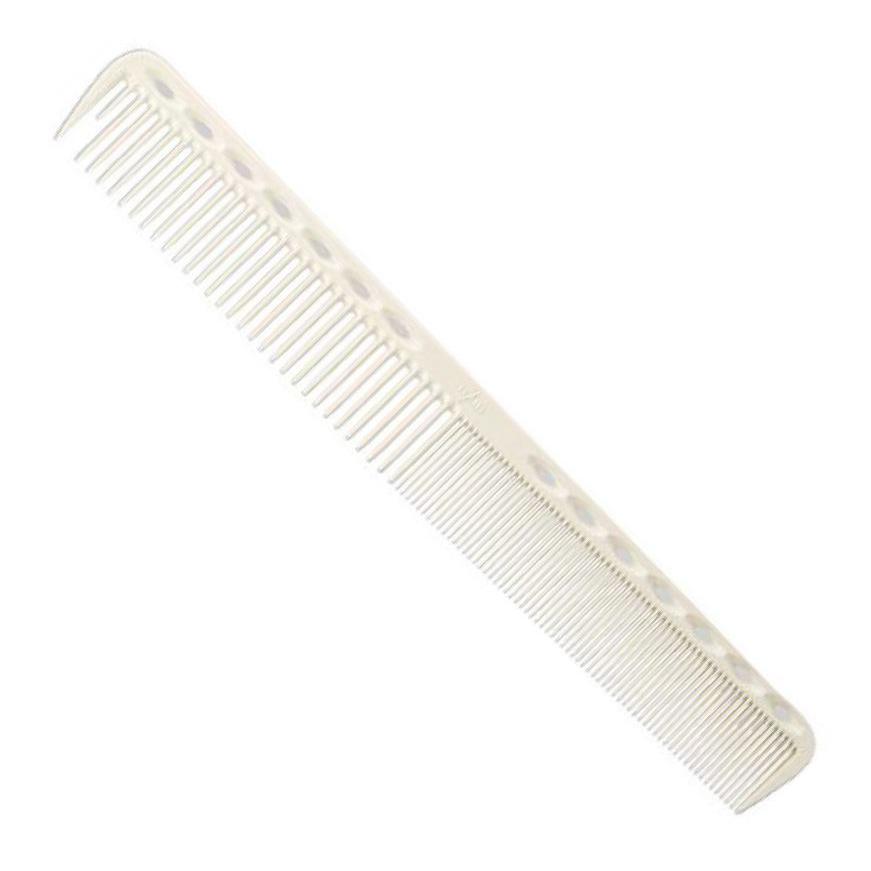 YS Park Cutting Comb 7.1", Carbon - White