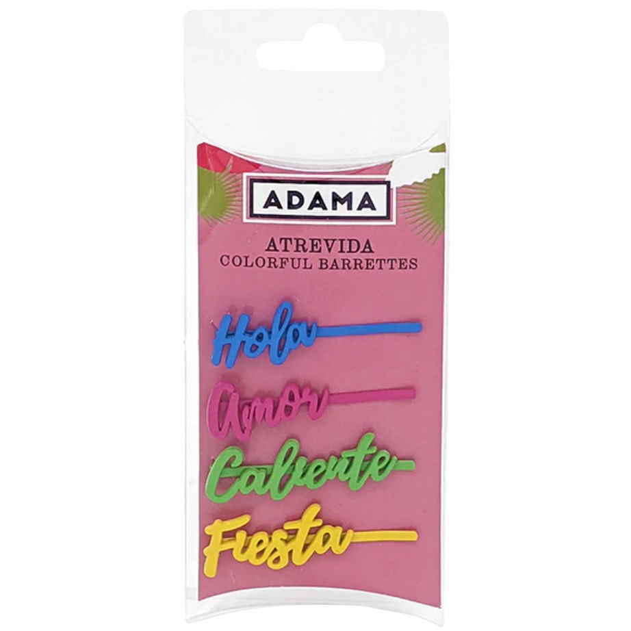 ADAMA Barrettes - Atrevida Colorful 4 PC Set