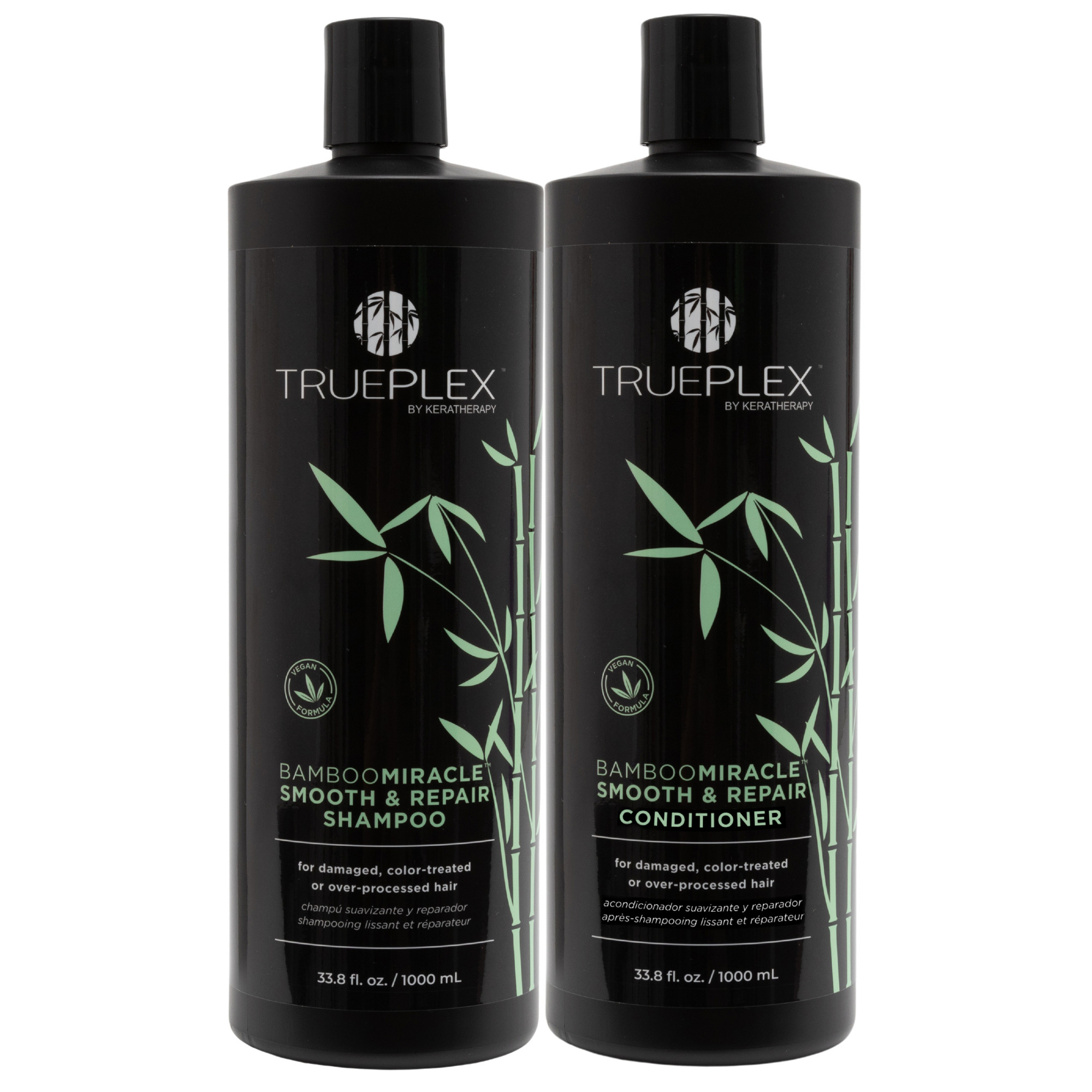 TruePlex Bamboo Miracle: Smooth & Repair Shampoo & Conditioner Deal