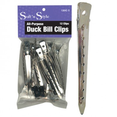 Burmax CLIPS: Soft'n Style Duck Bill Clips