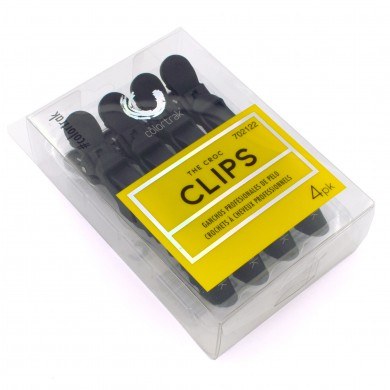Colortrak Clips: Croc Clips 4 Pack - Black