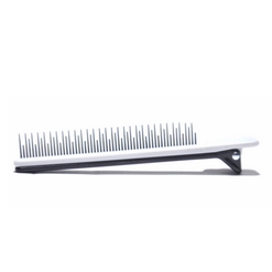 Color Bow Clip Comb - Matte Black/White - 5 Pack