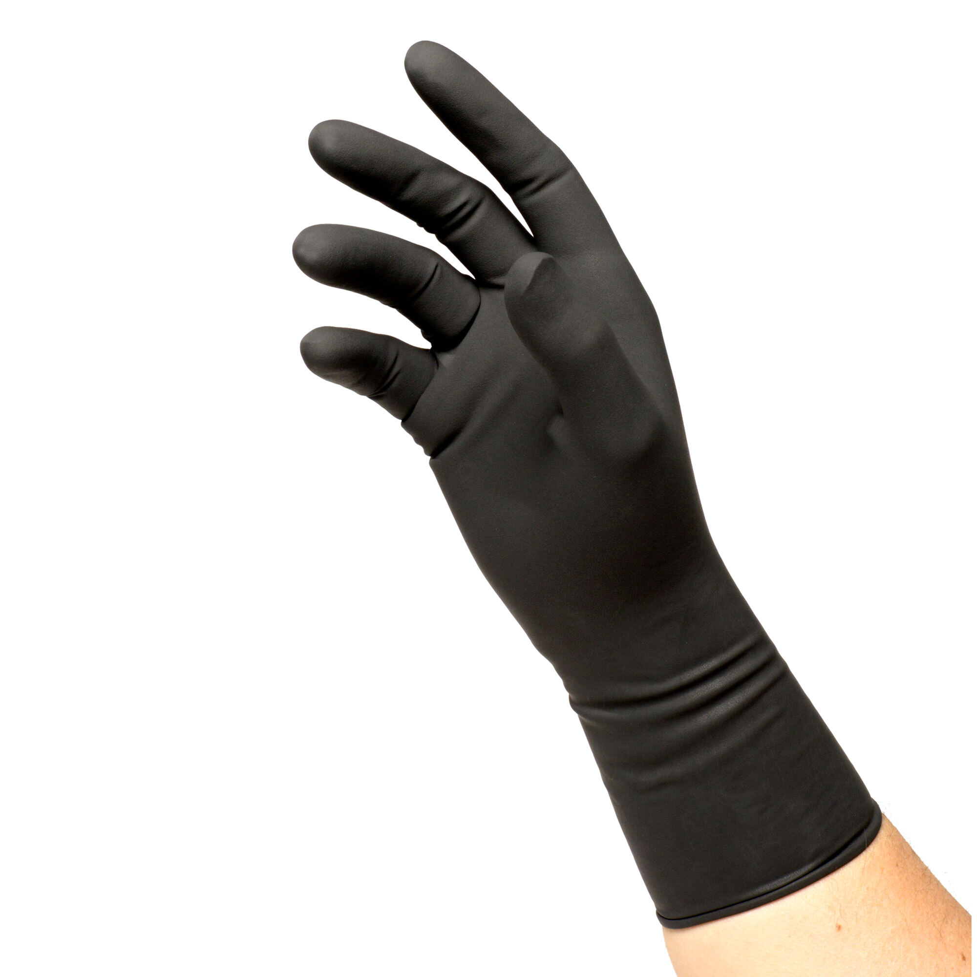 Framar GLOVES: Color Me Fab Reusable Black Latex Gloves - Medium 10ct