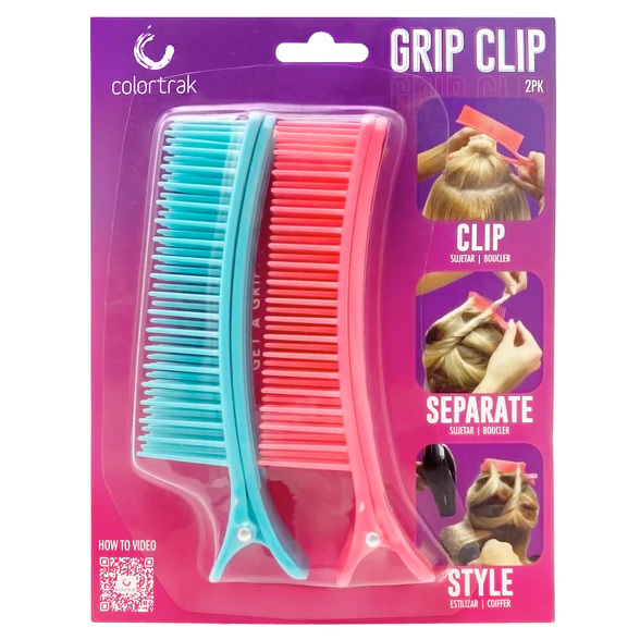 Colortrak Clips: Grip Clip 2pk - Pink and Green