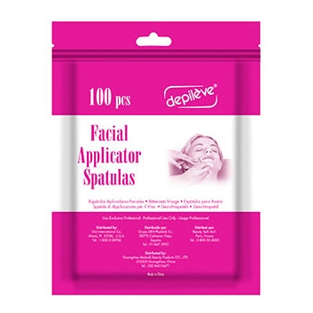 Depileve Spatulas: Facial Applicators - 100 pcs