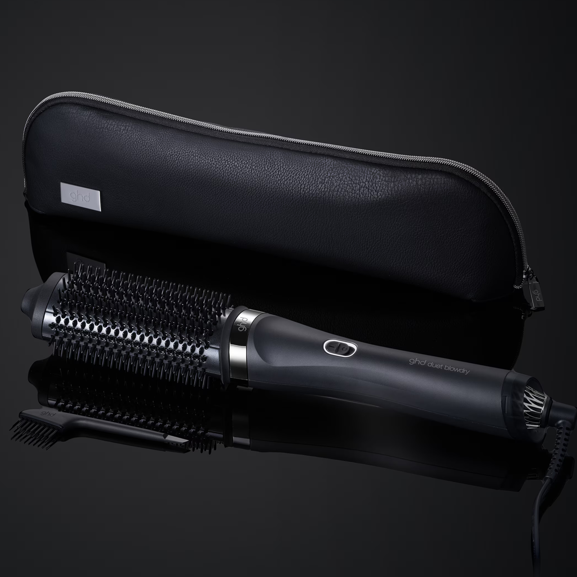 ghd Duet Blowdry Hair Dryer Brush - Black