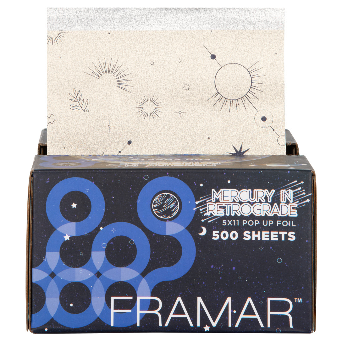 Framar FOIL: Mercury in Retrograde Pop Up Embossed Foil 5 x 11 500 ct