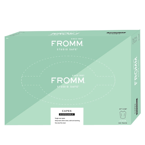 Fromm CAPES: Clear, Disposable Capes - 50 ct