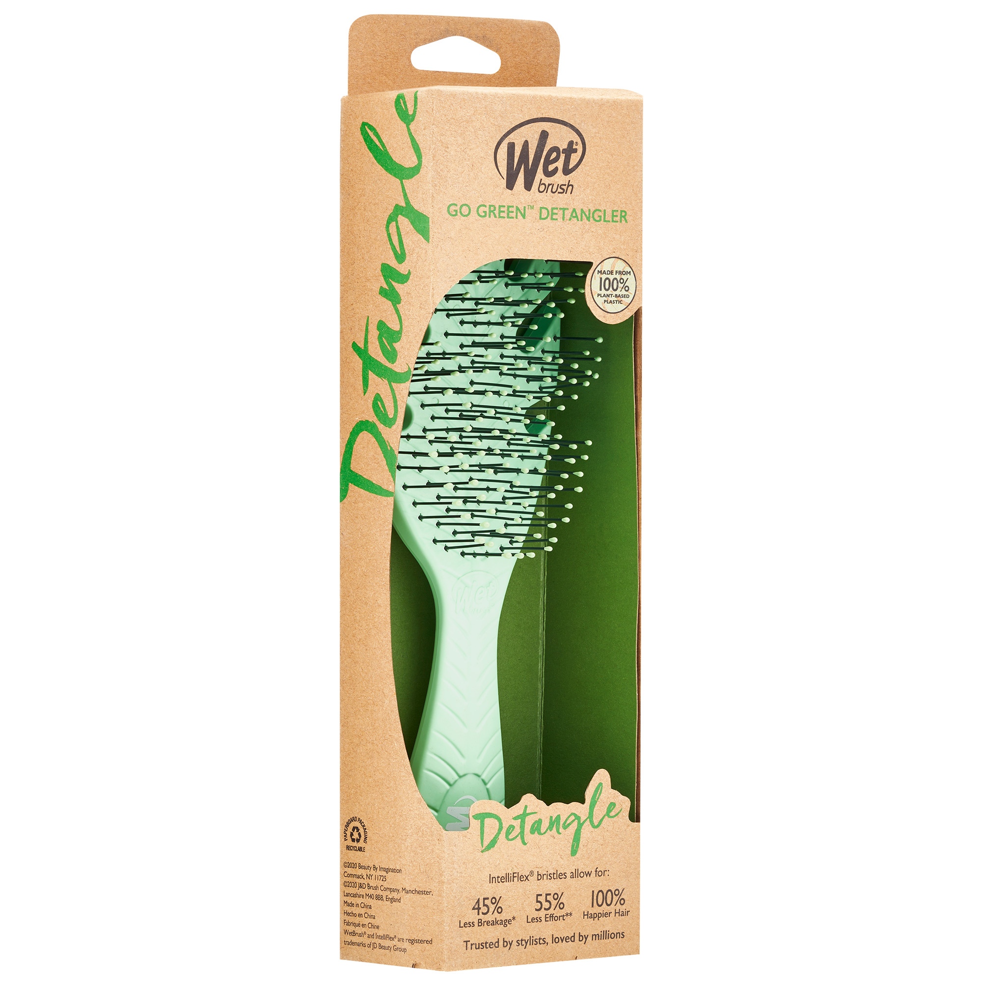 Wet Brush Go Green Detangler - Green