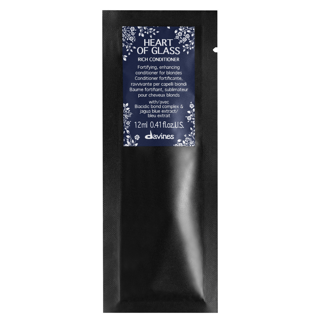 Davines Heart of Glass Rich Conditioner Sachet - 12 pack