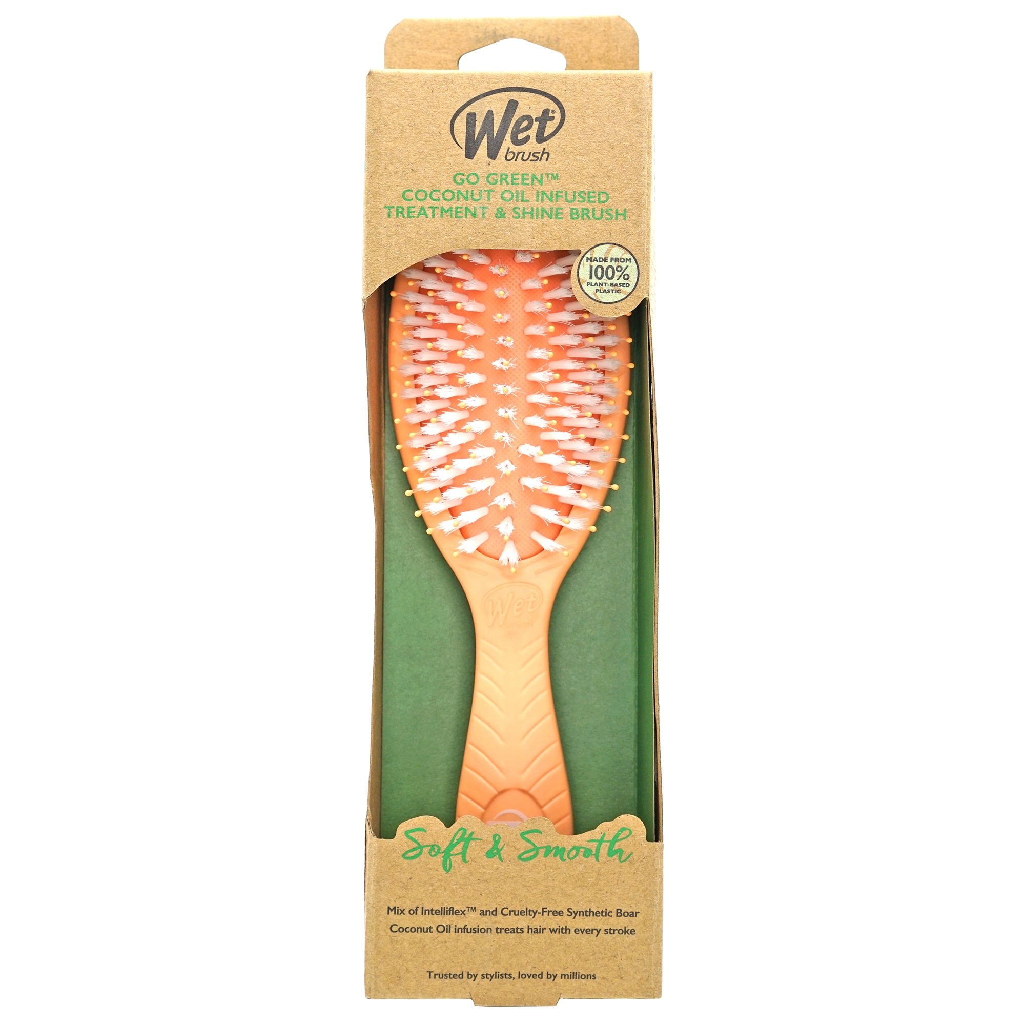 Wet Brush Go Green Treatment & Shine -  Infused for Impurities - Coconut Oil