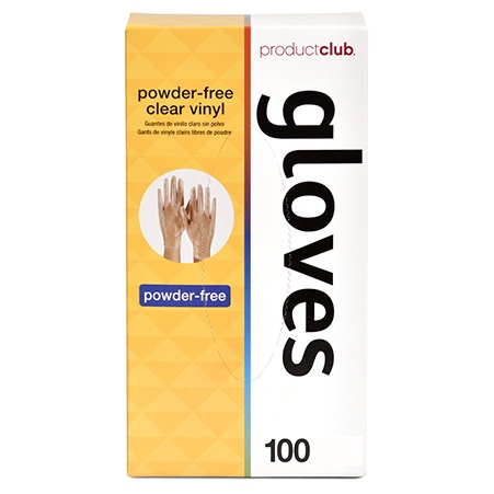 Product Club GLOVES - Powder Free Clear Vinyl Gloves - Large