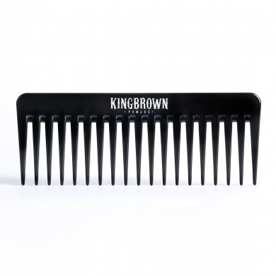 King Brown Pomade Combs: Black Texture Comb