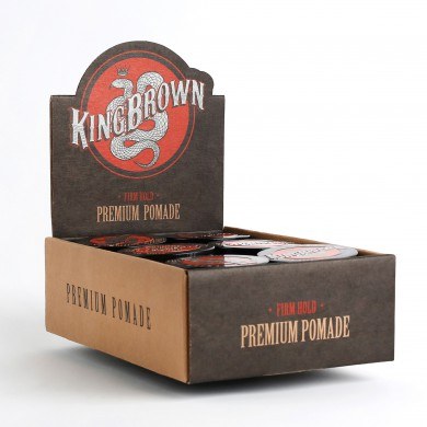 King Brown Pomade XTRAS: Empty Dispenser - Firm Hold Premium Pomade