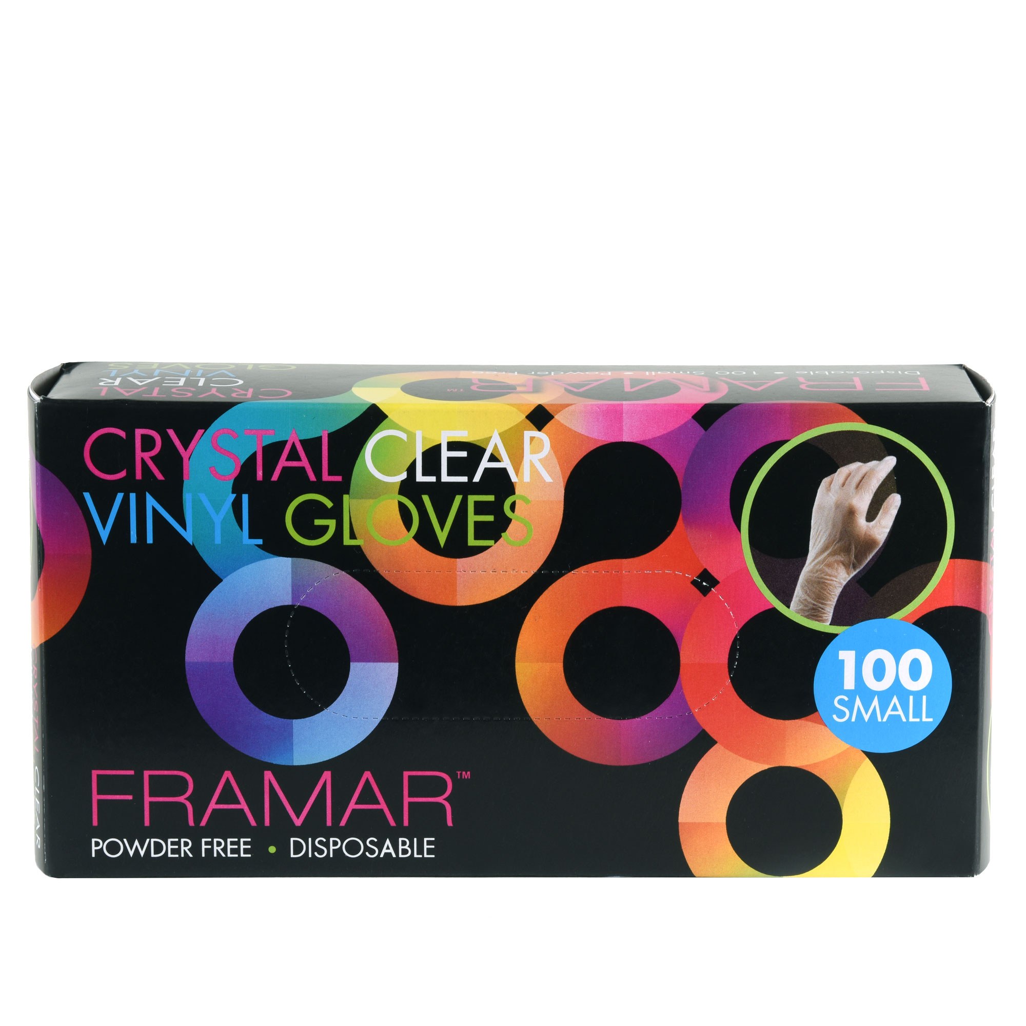 Framar GLOVES: Crystal Clears - Small 100 Pack